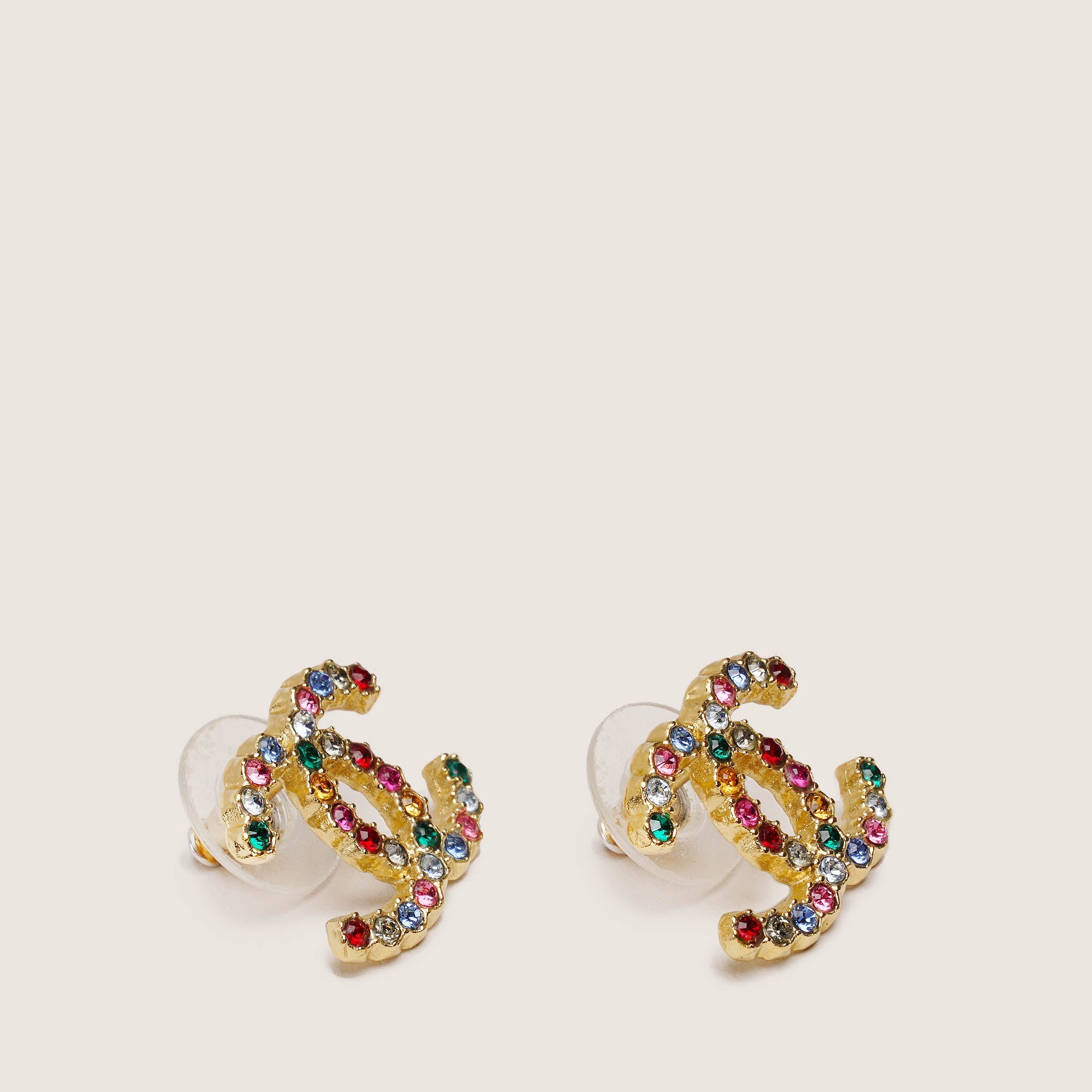 CC Strass Earrings - CHANEL - Affordable Luxury
