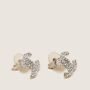 CC Strass Earrings - CHANEL - Affordable Luxury thumbnail image