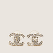 CC Strass Earrings - CHANEL - Affordable Luxury thumbnail image