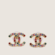 CC Strass Earrings - CHANEL - Affordable Luxury thumbnail image
