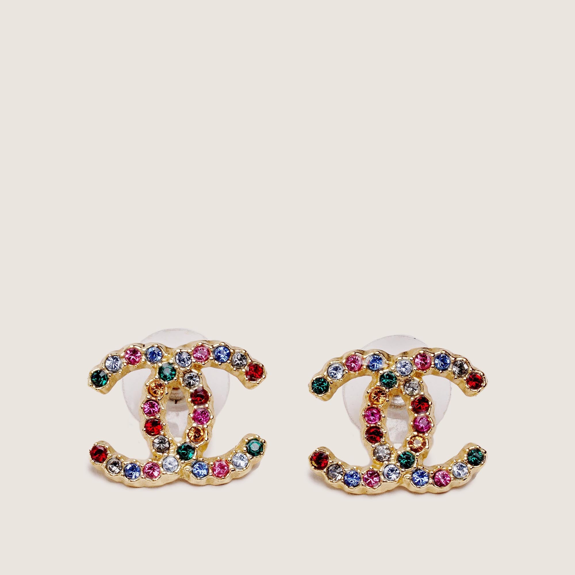 CC Strass Earrings - CHANEL - Affordable Luxury