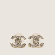 CC Strass Earrings - CHANEL - Affordable Luxury thumbnail image