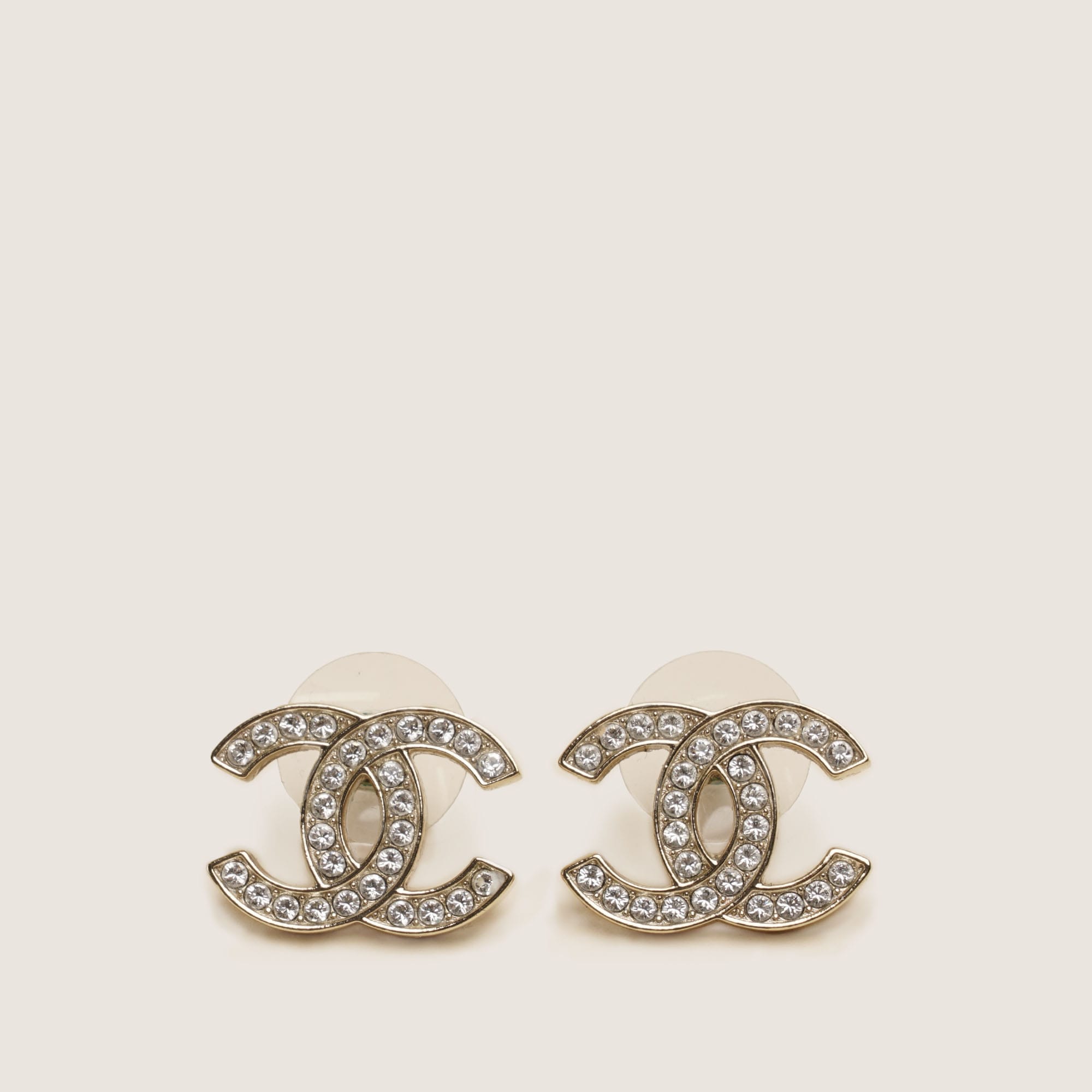 CC Strass Earrings - CHANEL - Affordable Luxury