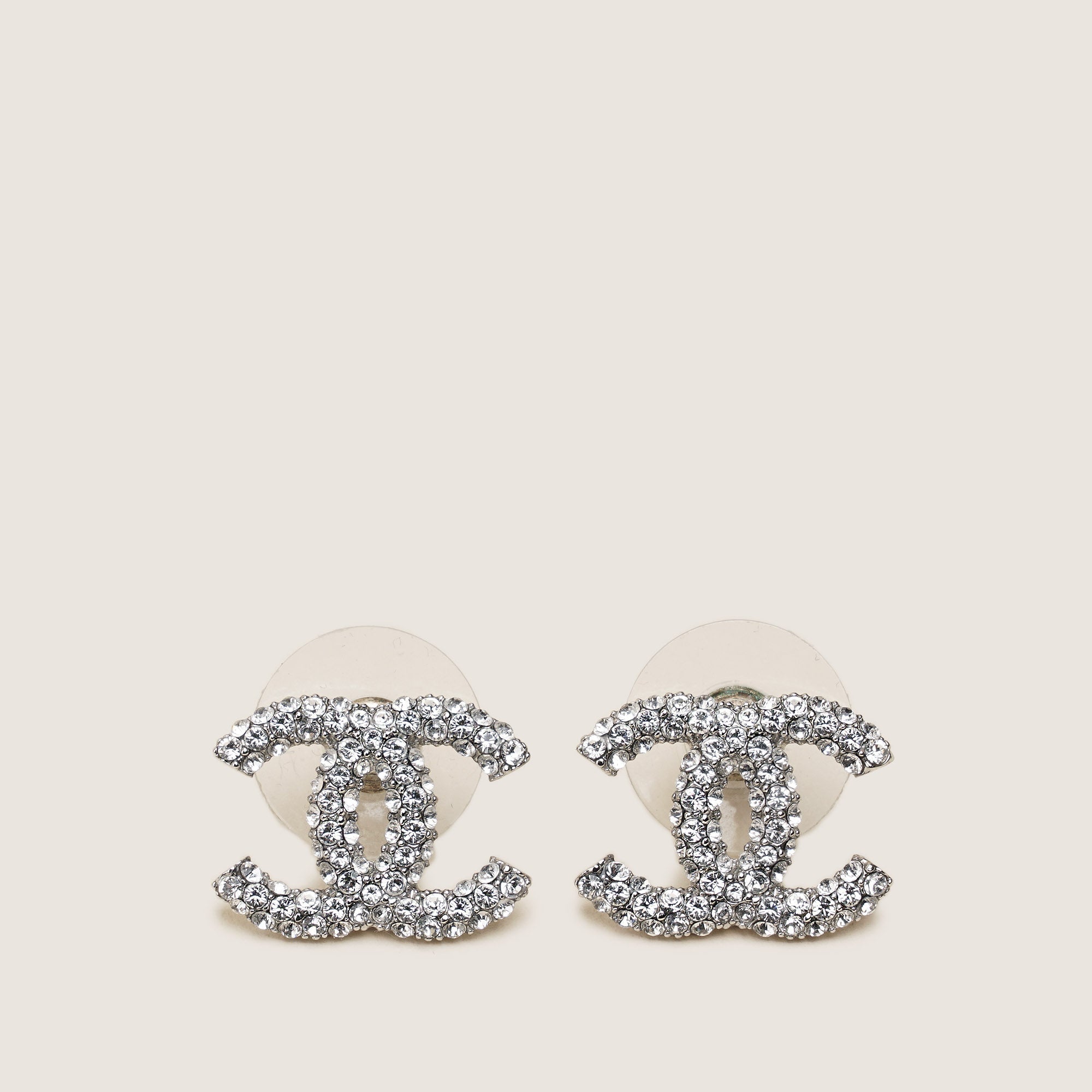 CC Strass Earrings - CHANEL - Affordable Luxury image