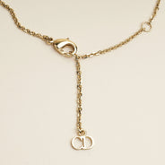 CD Pearl Crystal Necklace - CHRISTIAN DIOR - Affordable Luxury thumbnail image