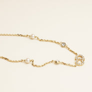 CD Pearl Crystal Necklace - CHRISTIAN DIOR - Affordable Luxury thumbnail image