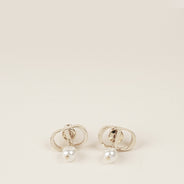 CD Pearl Earrings - CHRISTIAN DIOR - Affordable Luxury thumbnail image