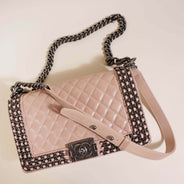 Chain Embellished Old Medium Boy Bag - CHANEL - Affordable Luxury thumbnail image