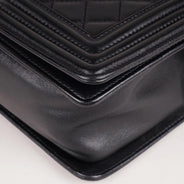 Chanel Old Medium Boy Bag Black Lambskin - CHANEL - Affordable Luxury thumbnail image