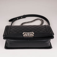 Chanel Old Medium Boy Bag Black Lambskin - CHANEL - Affordable Luxury thumbnail image