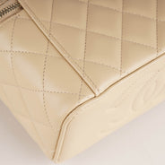 Chanel Vanity Top Handle Beige Lambskin - CHANEL - Affordable Luxury thumbnail image