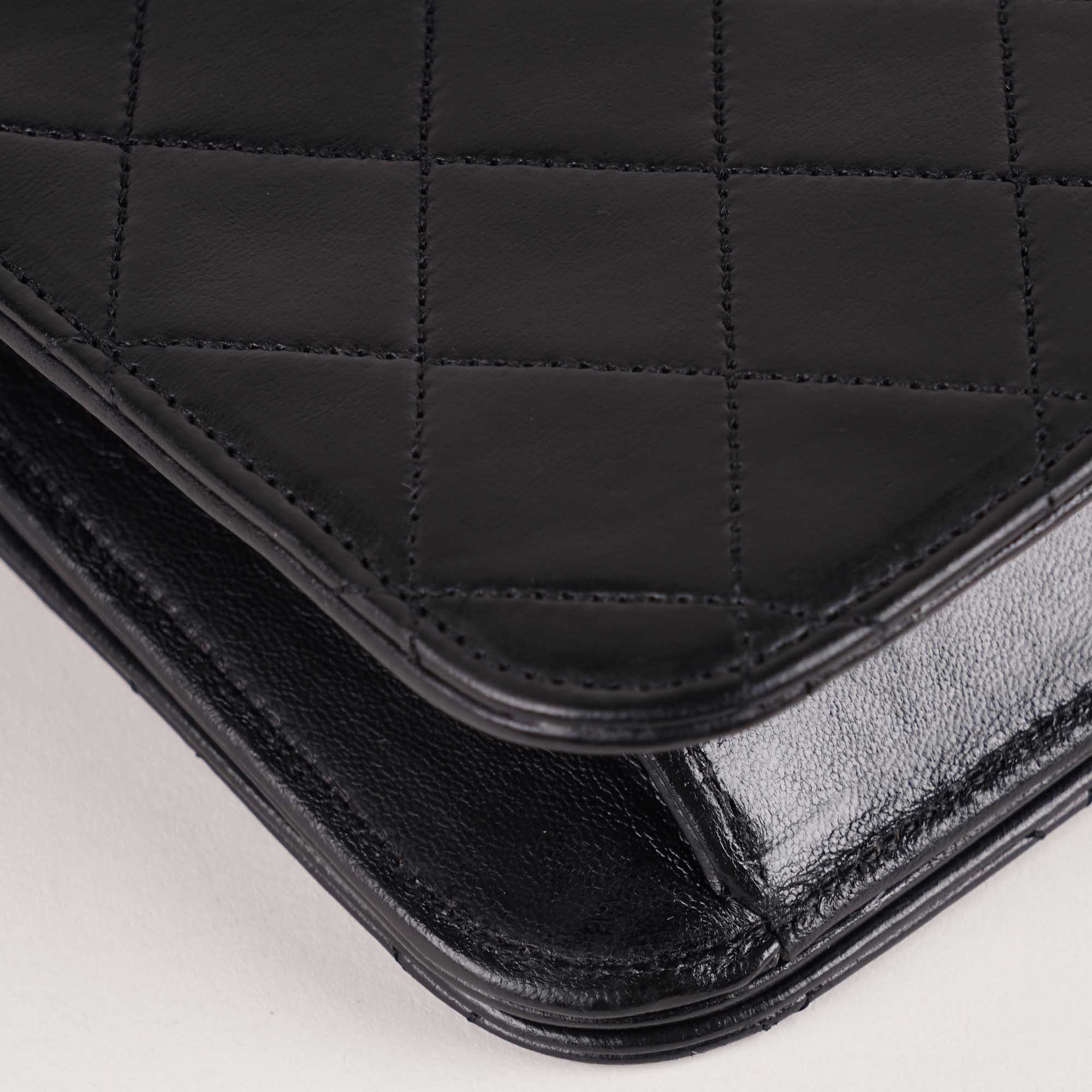Chanel Vintage Full Flap Black Quilted Lambskin - CHANEL - Affordable Luxury image