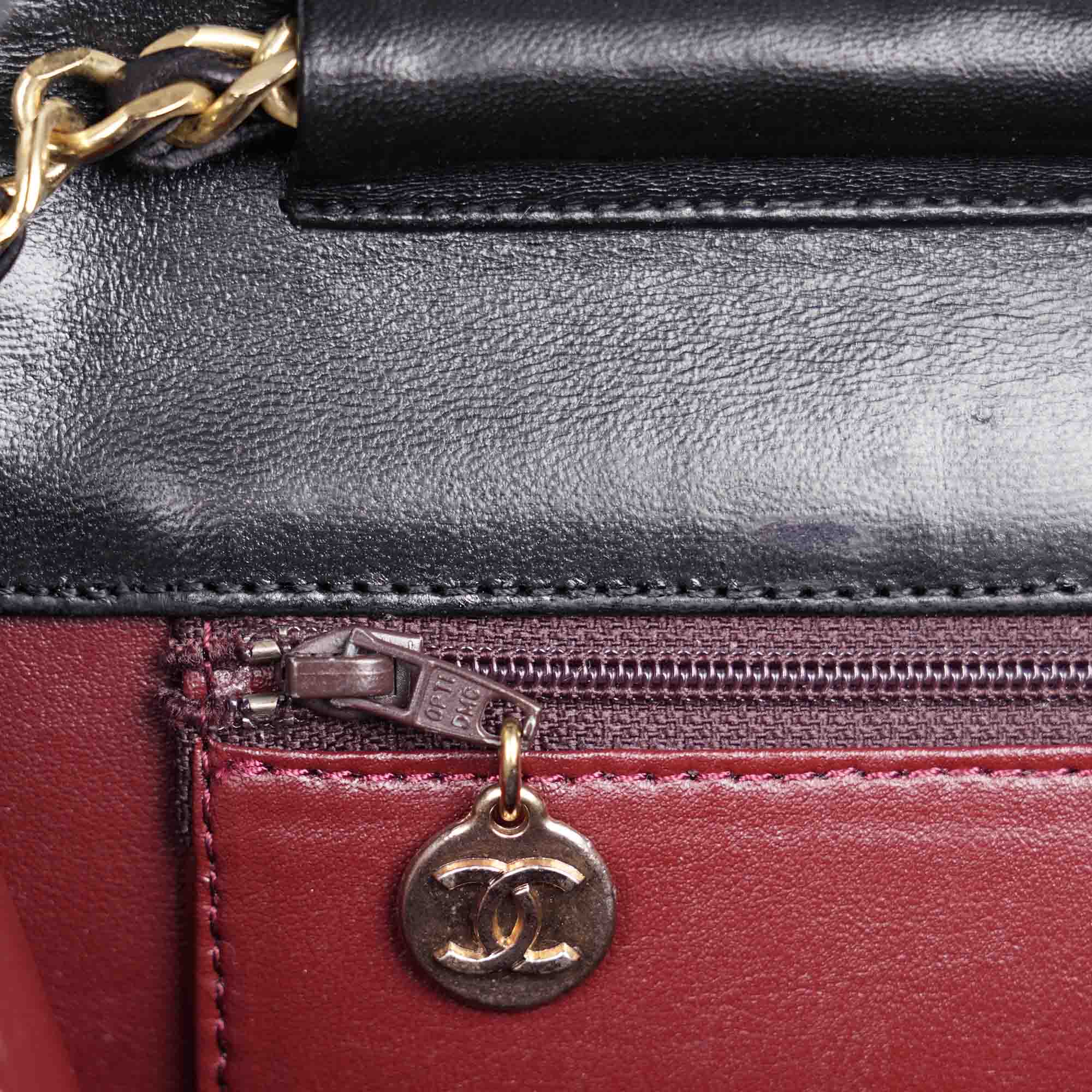Chanel Vintage Full Flap Black Quilted Lambskin - CHANEL - Affordable Luxury image