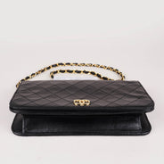 Chanel Vintage Full Flap Black Quilted Lambskin - CHANEL - Affordable Luxury thumbnail image