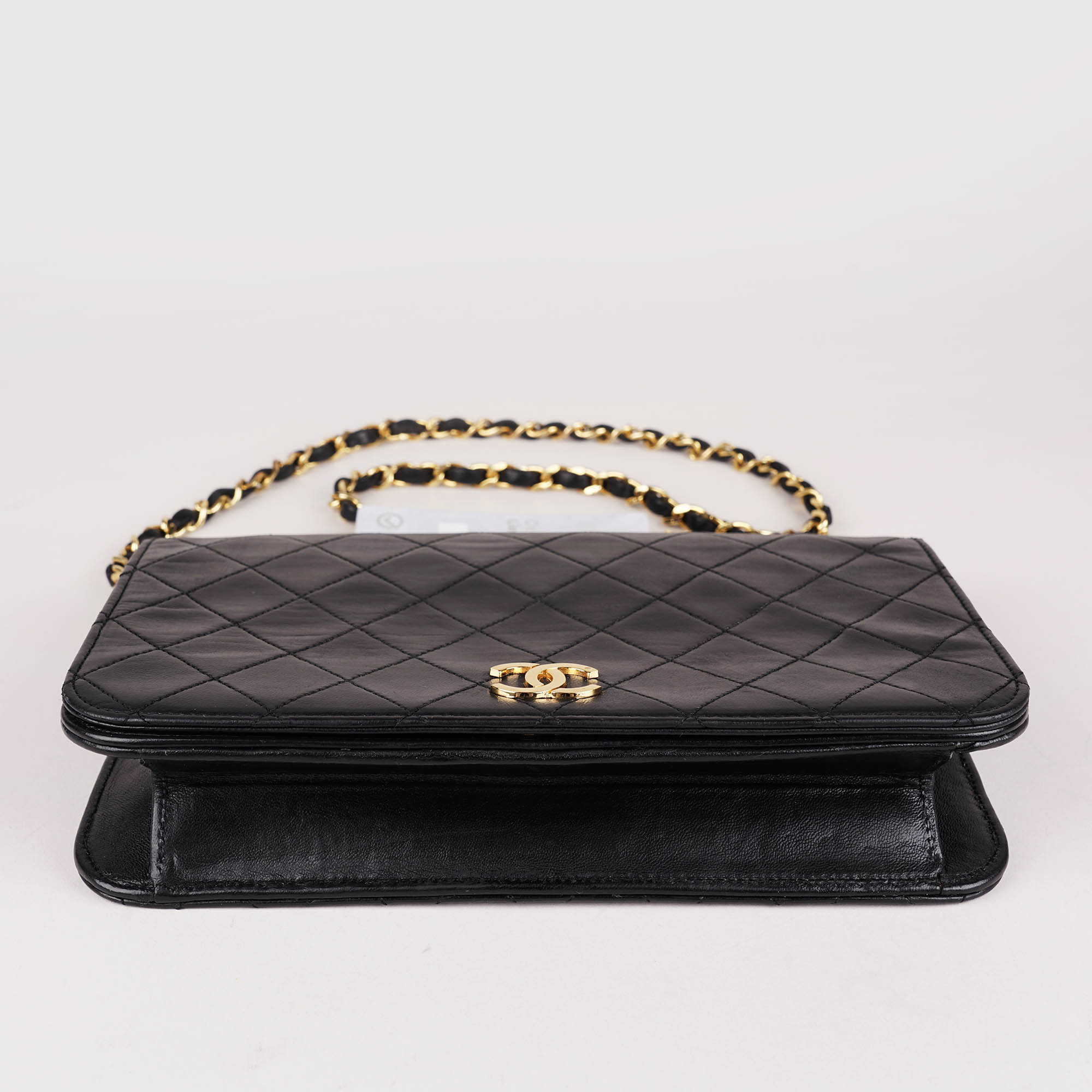 Chanel Vintage Full Flap Black Quilted Lambskin - CHANEL - Affordable Luxury image