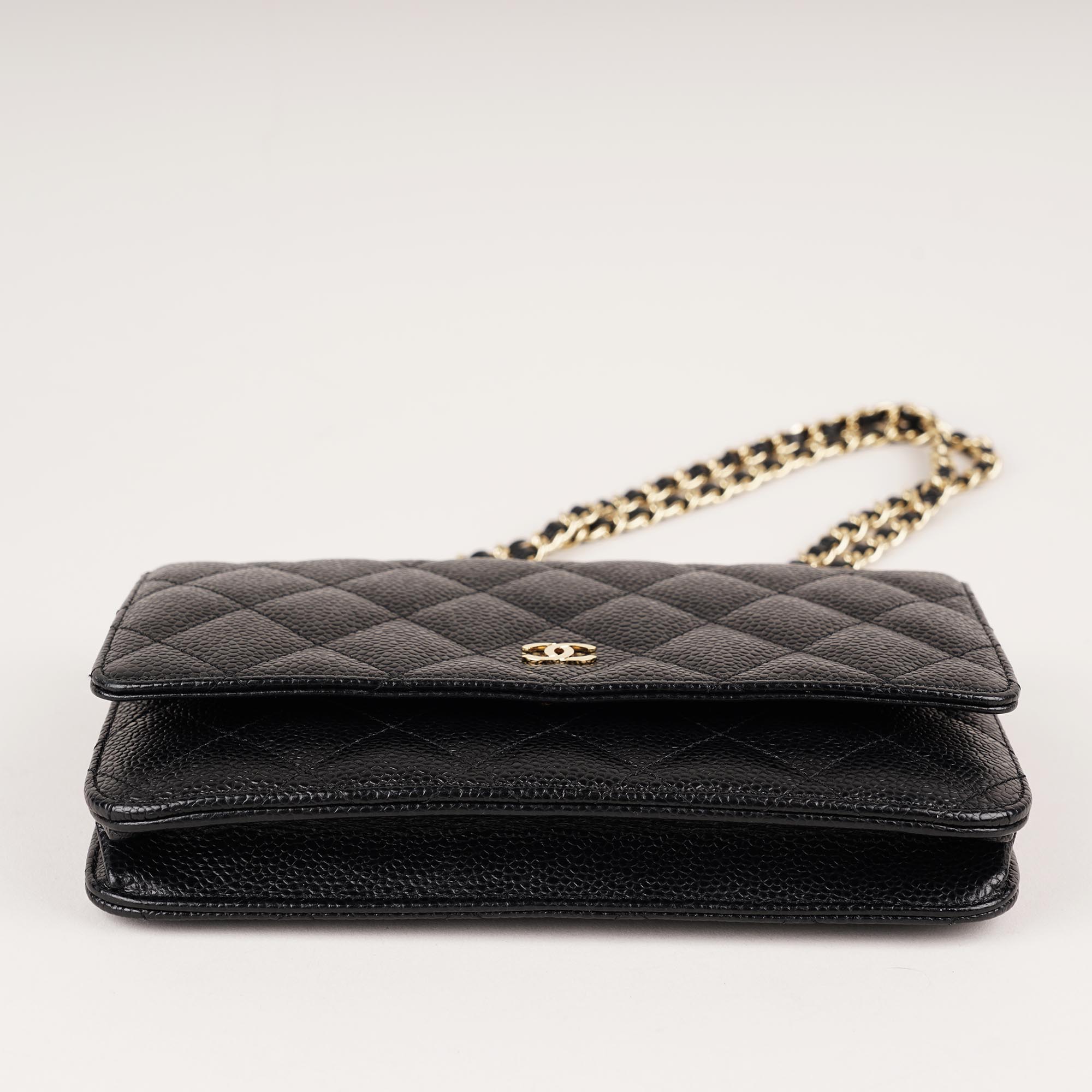 Chanel Wallet on Chain Black Caviar Leather - CHANEL - Affordable Luxury image