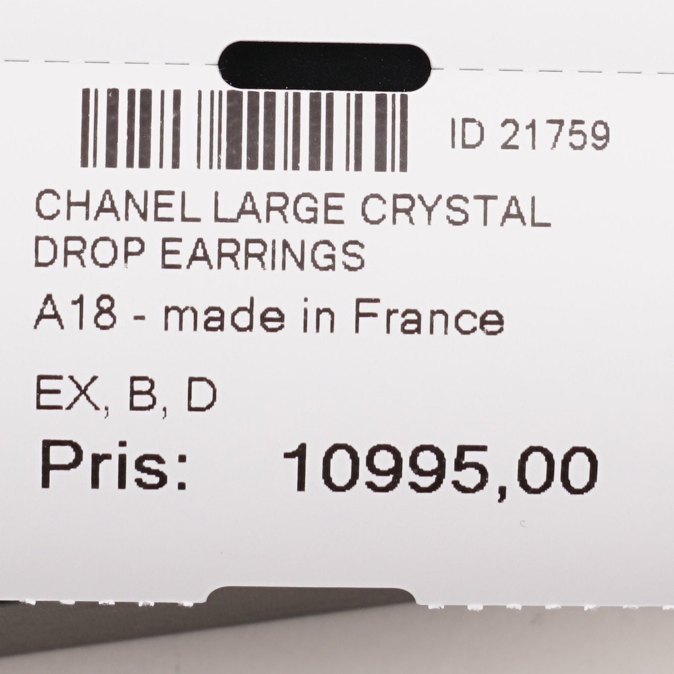Chanel XL Crystal Drop Earrings - CHANEL - Affordable Luxury image