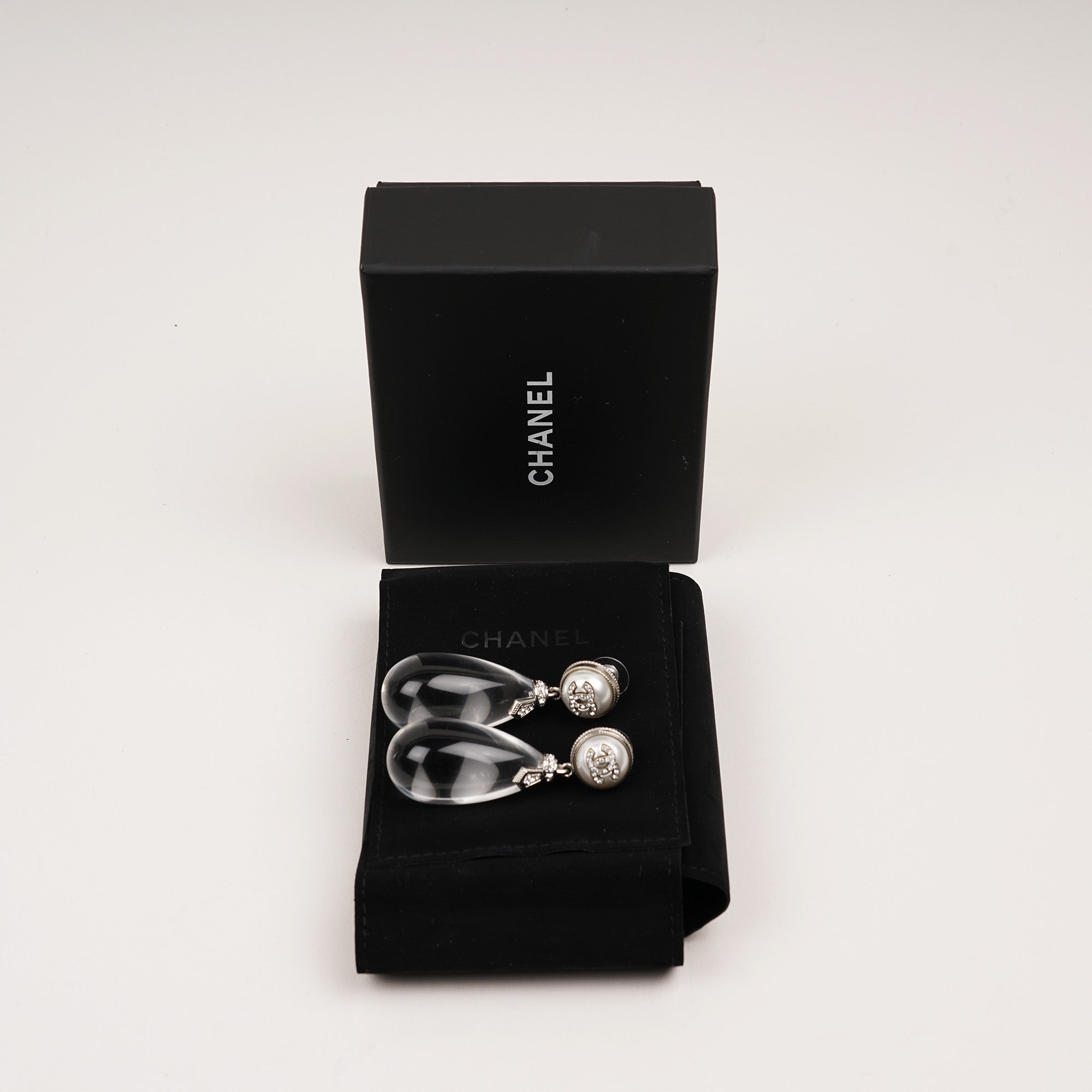 Chanel XL Crystal Drop Earrings - CHANEL - Affordable Luxury image