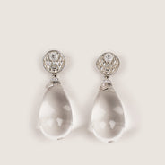 Chanel XL Crystal Drop Earrings - CHANEL - Affordable Luxury thumbnail image