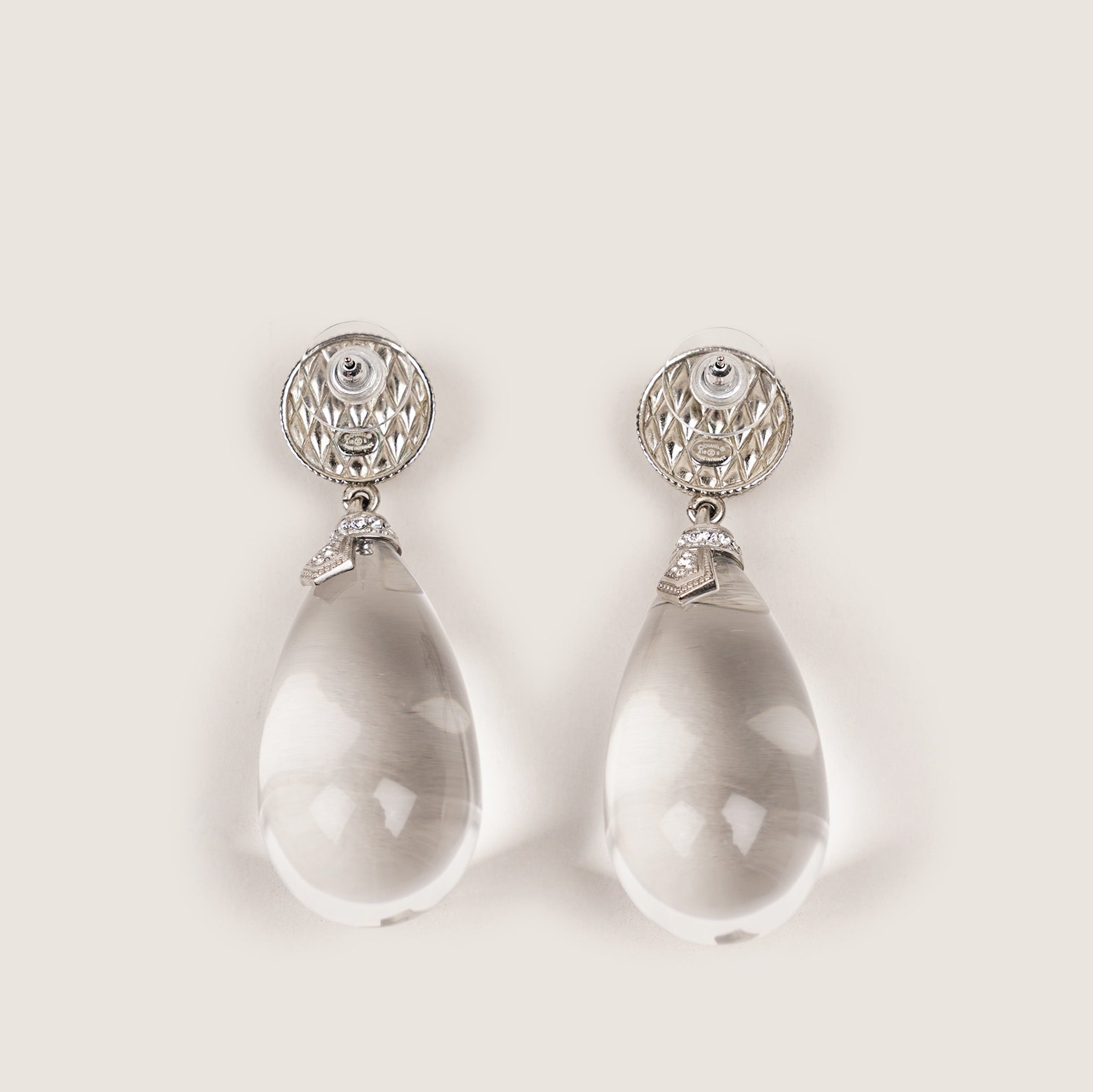 Chanel XL Crystal Drop Earrings - CHANEL - Affordable Luxury