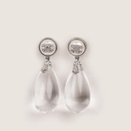 Chanel XL Crystal Drop Earrings - CHANEL - Affordable Luxury thumbnail image