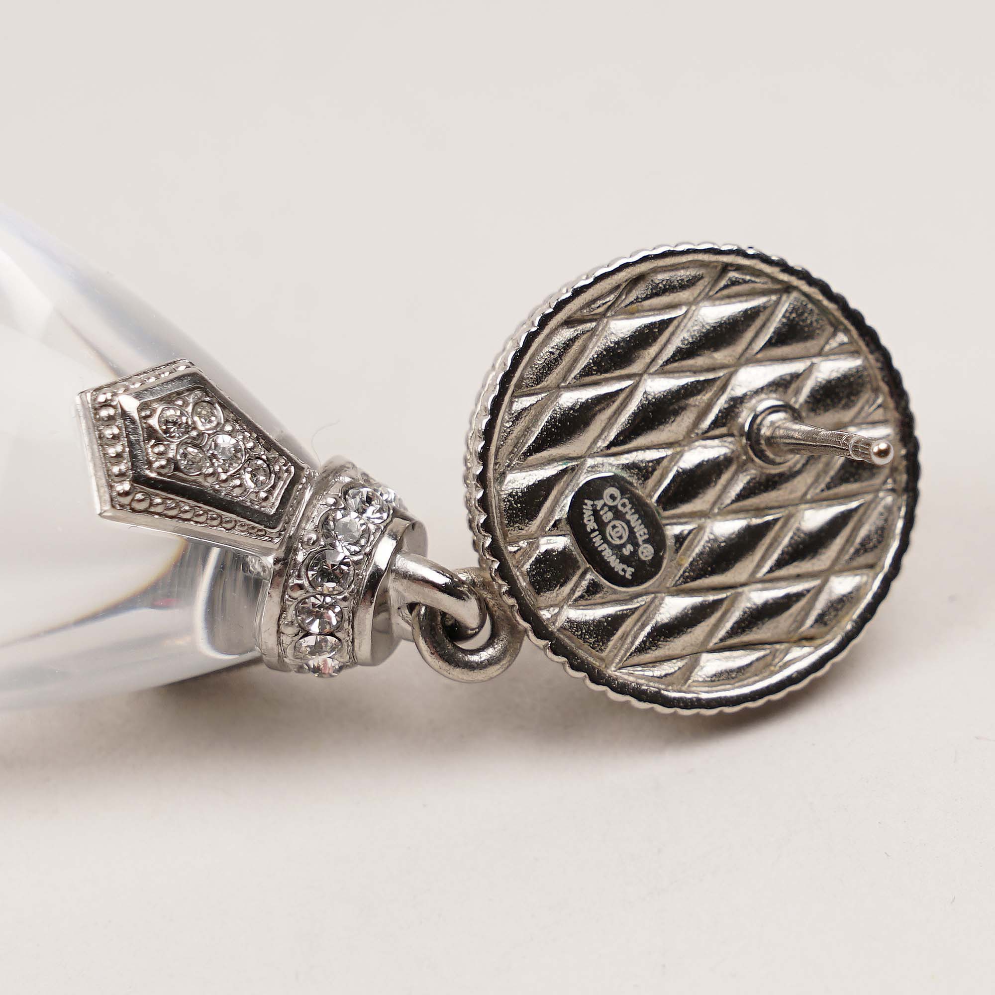 Chanel XL Crystal Drop Earrings - CHANEL - Affordable Luxury image