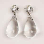 Chanel XL Crystal Drop Earrings - CHANEL - Affordable Luxury thumbnail image