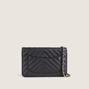 Chevron Wallet on Chain - CHANEL - Affordable Luxury thumbnail image