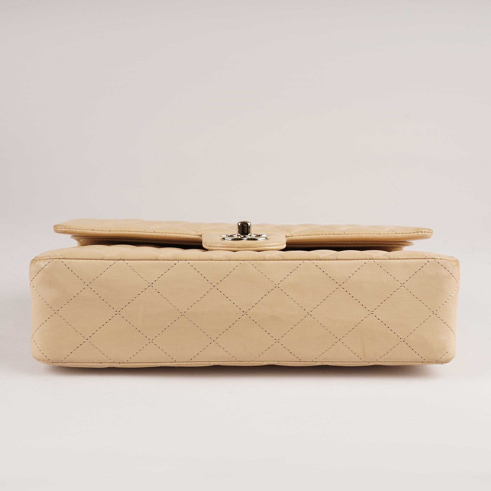 Classic Medium Double Flap Bag Beige 2023 - CHANEL - Affordable Luxury image