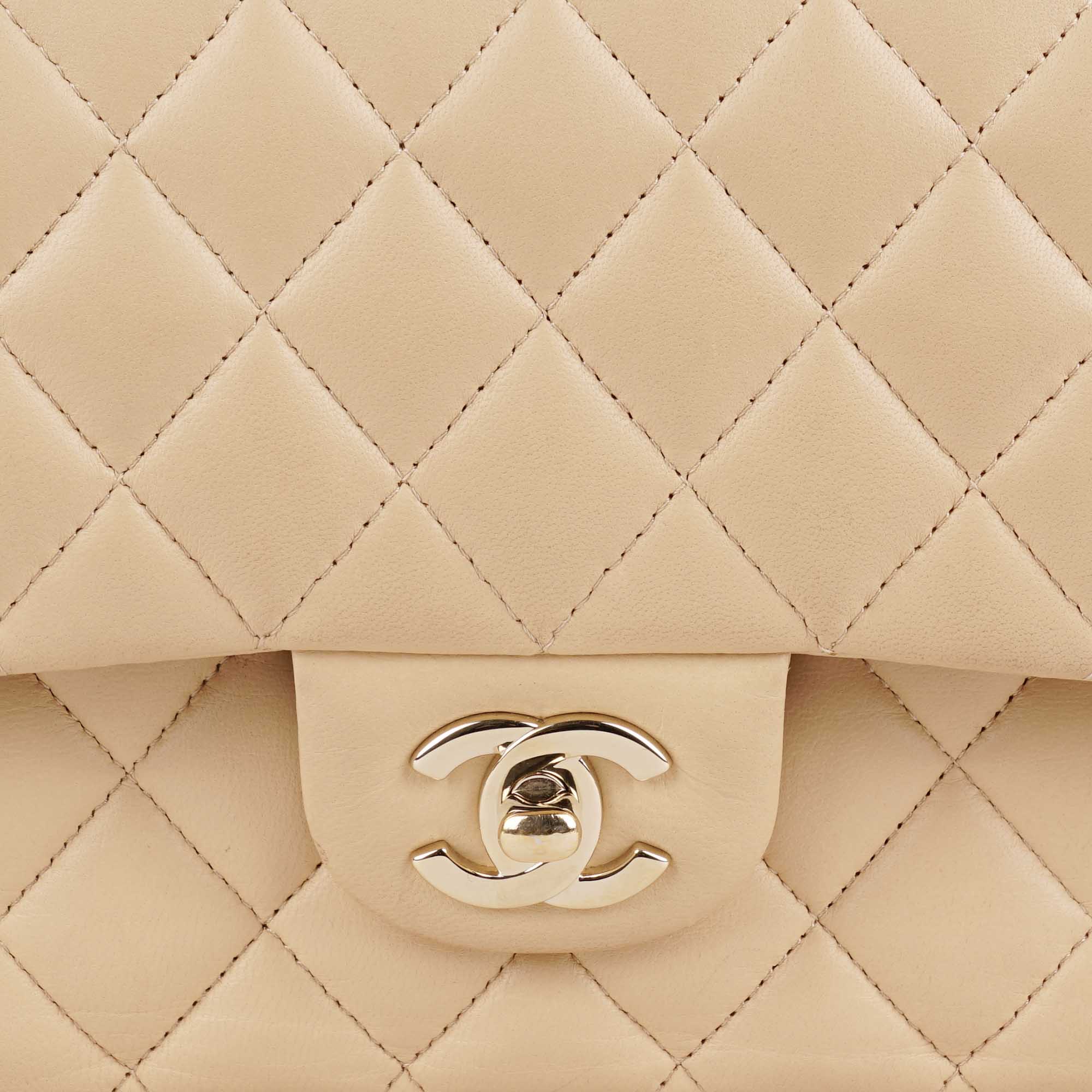 Classic Medium Double Flap Bag Beige 2023 - CHANEL - Affordable Luxury image