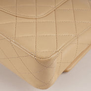 Classic Medium Double Flap Bag Beige - CHANEL - Affordable Luxury thumbnail image