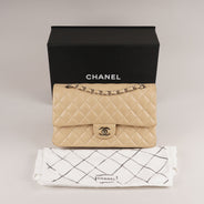 Classic Medium Double Flap Bag Beige - CHANEL - Affordable Luxury thumbnail image
