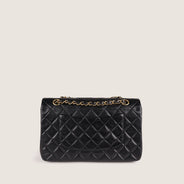 Classic Medium Double Flap Bag Black - CHANEL - Affordable Luxury thumbnail image