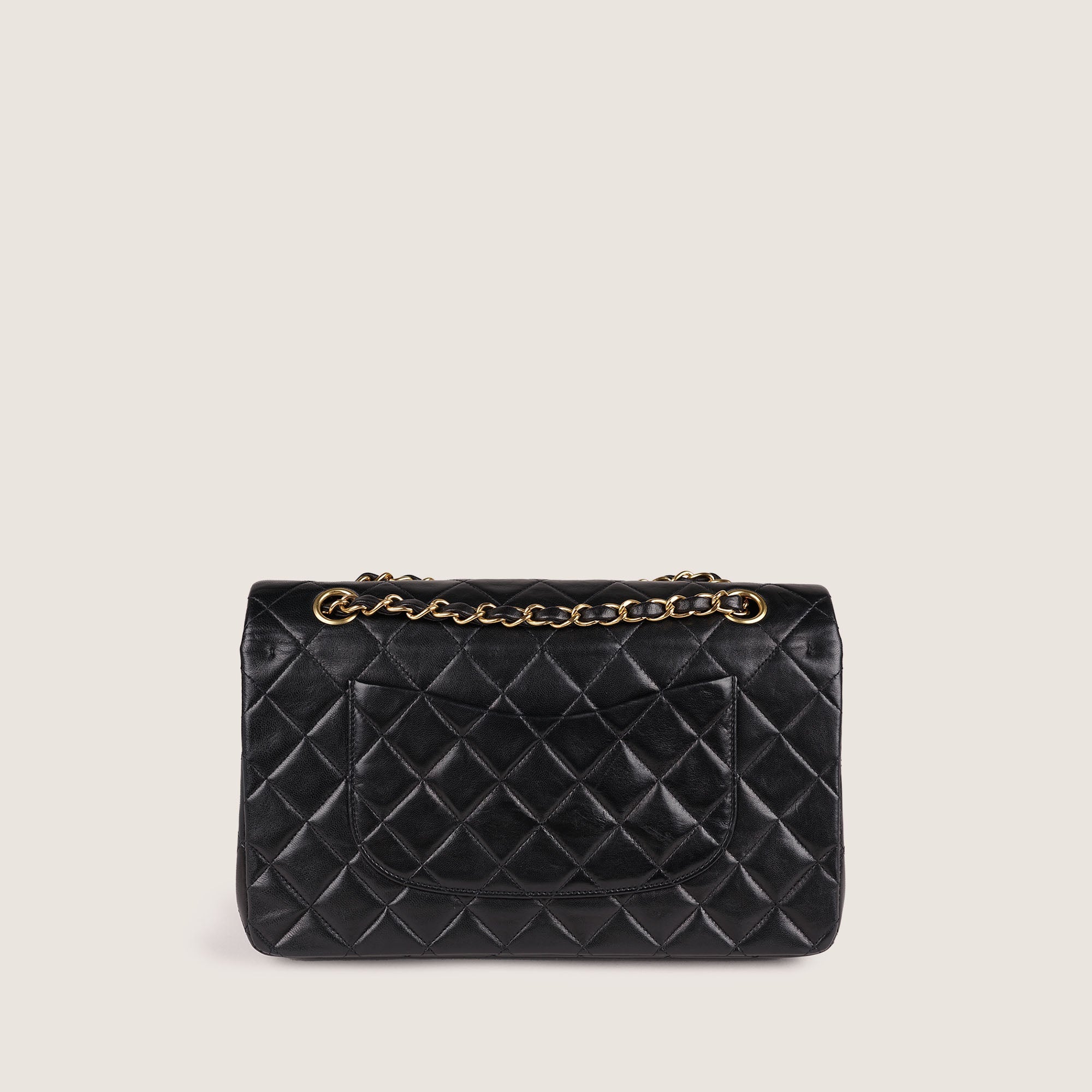 Classic Medium Double Flap Bag Black - CHANEL - Affordable Luxury