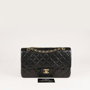 Classic Medium Double Flap Bag Black - CHANEL - Affordable Luxury thumbnail image
