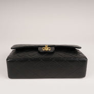 Classic Medium Double Flap Bag Black - CHANEL - Affordable Luxury thumbnail image