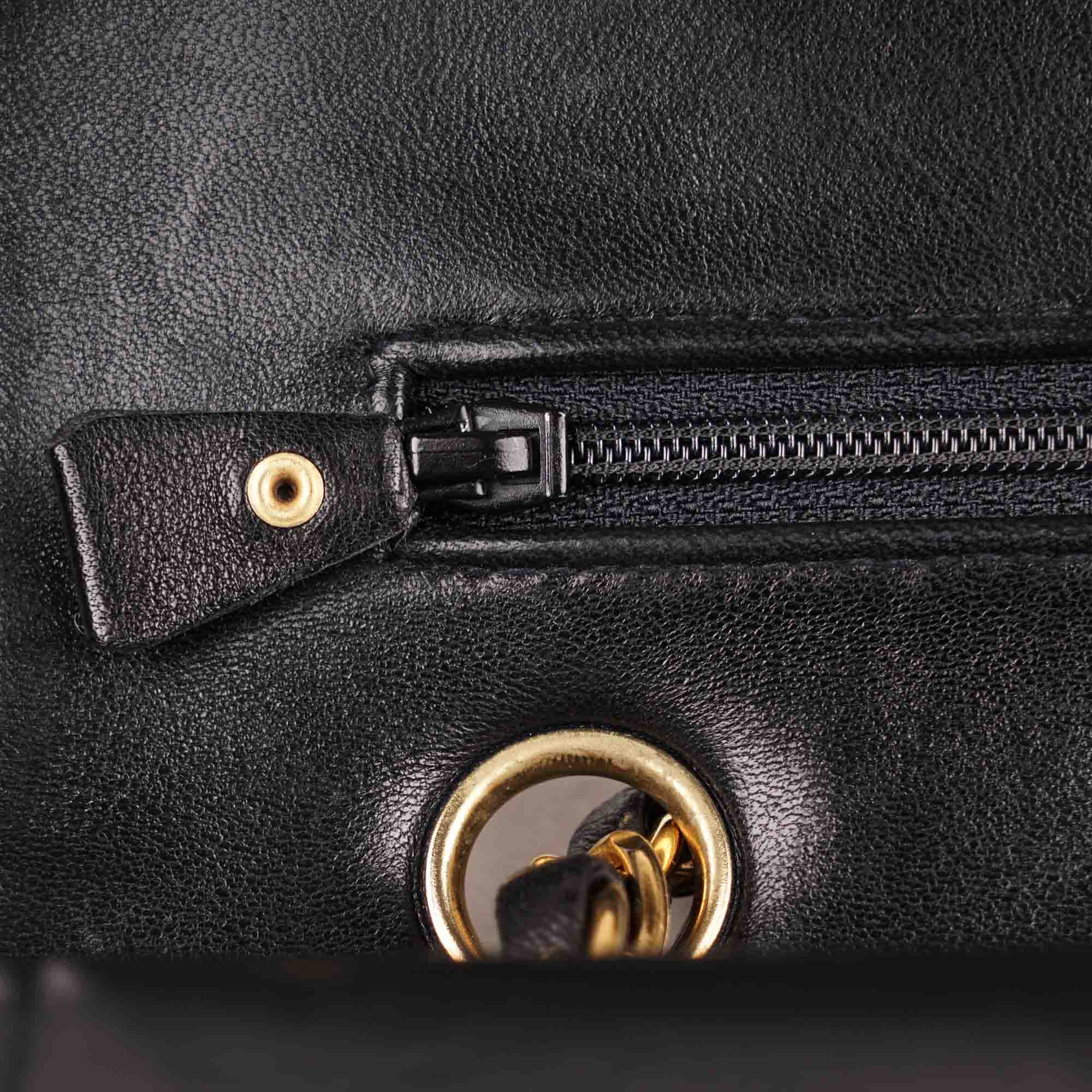 Classic Medium Double Flap Bag Black - CHANEL - Affordable Luxury image