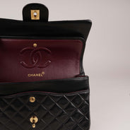 Classic Medium Double Flap Bag Black - CHANEL - Affordable Luxury thumbnail image