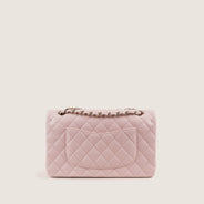 Classic Medium Double Flap Bag Powder Pink 2022 - CHANEL - Affordable Luxury thumbnail image