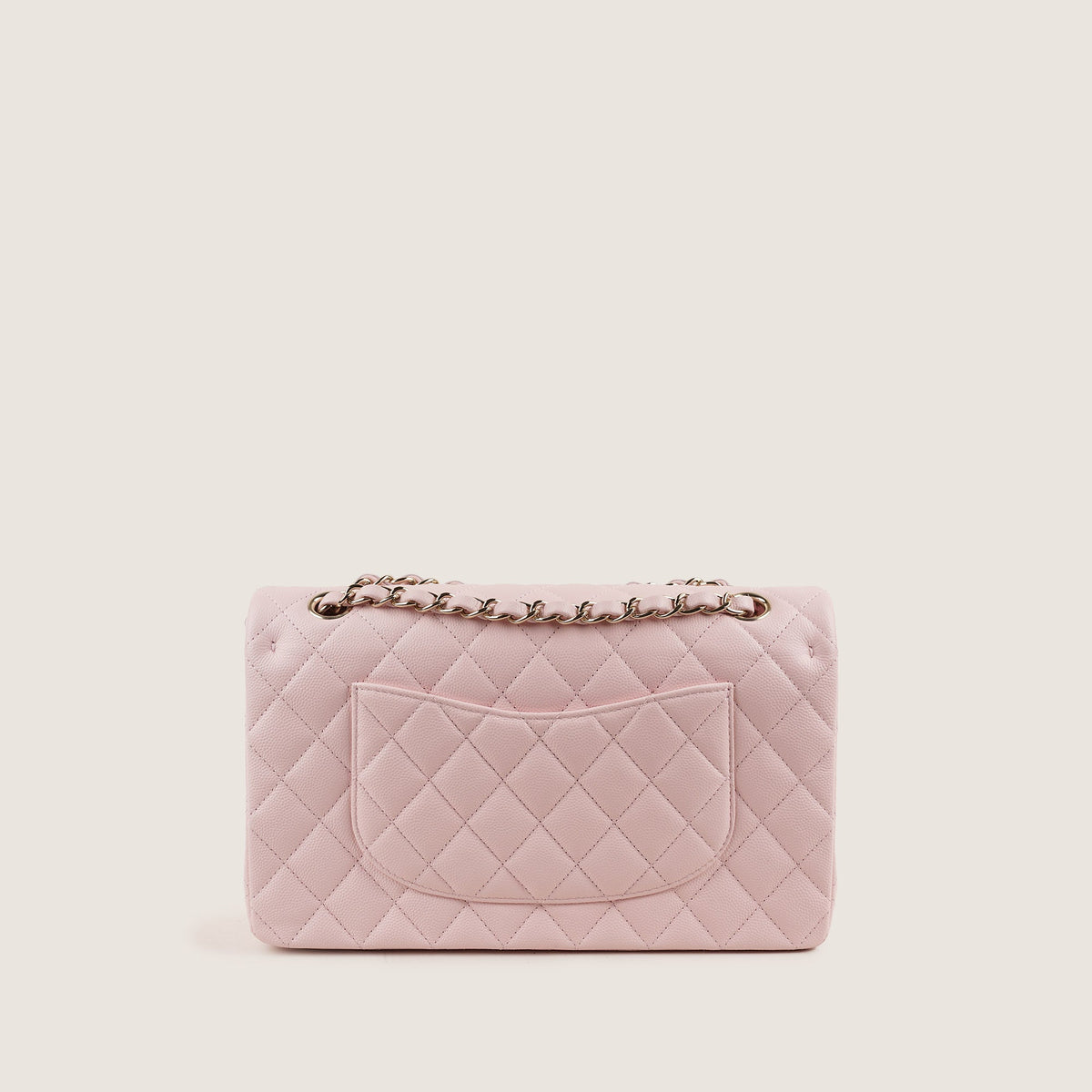 Classic Medium Double Flap Bag Powder Pink 2022 - CHANEL - Affordable Luxury