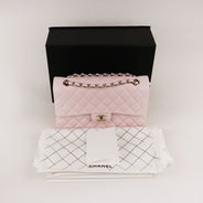 Classic Medium Double Flap Bag Powder Pink 2022 - CHANEL - Affordable Luxury thumbnail image