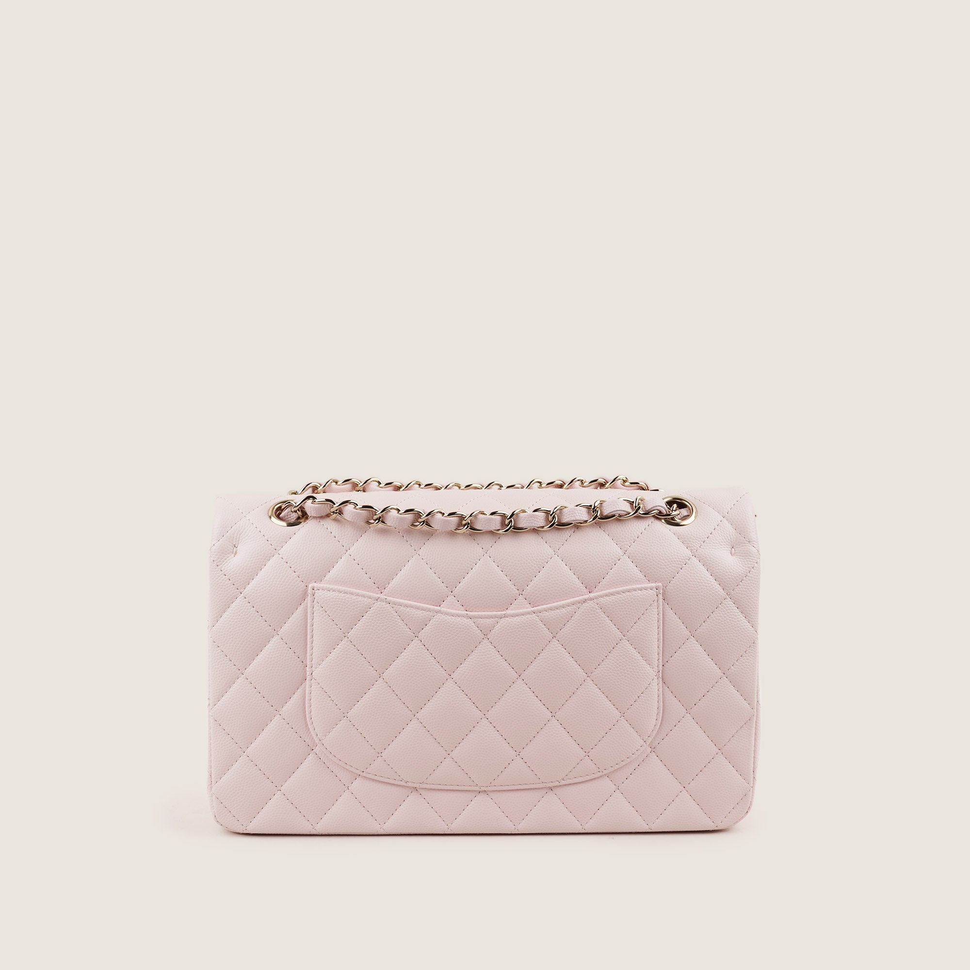 Classic Medium Double Flap Light Pink 2022 - CHANEL - Affordable Luxury