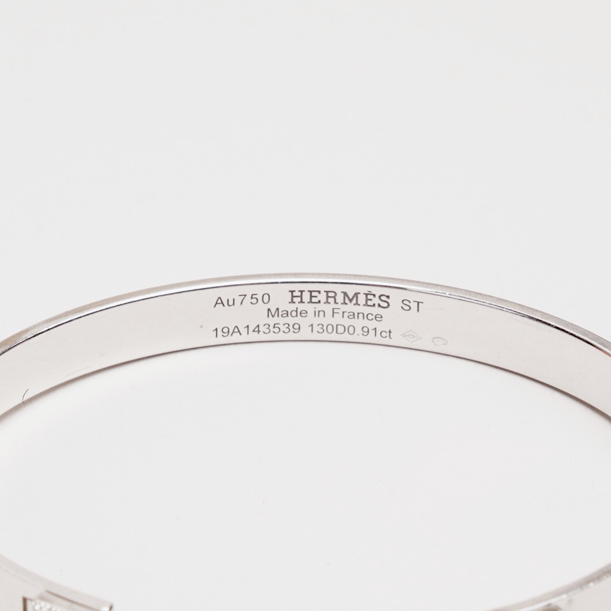 Collier de Chien Bracelet 18K White Gold/Diamonds - HERMÈS - Affordable Luxury image