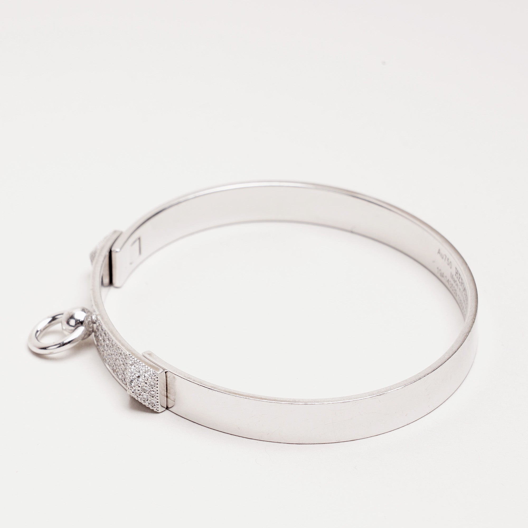Collier de Chien Bracelet 18K White Gold/Diamonds - HERMÈS - Affordable Luxury image