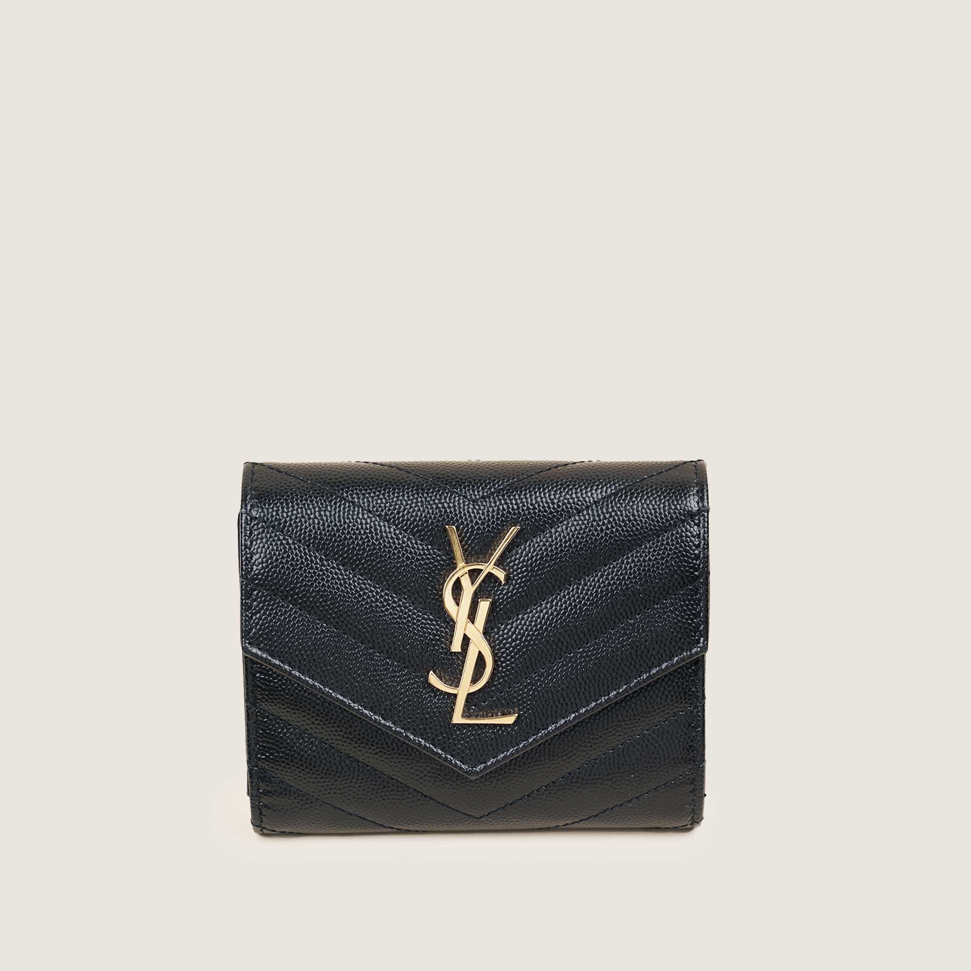 Compact Trifold Wallet - SAINT LAURENT - Affordable Luxury