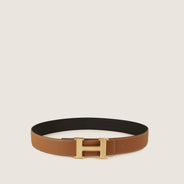 Constance Guilloche Reversible Belt 85 - HERMÈS - Affordable Luxury thumbnail image