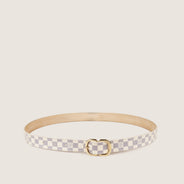 Damier Azur Mini Belt 75 - LOUIS VUITTON - Affordable Luxury thumbnail image