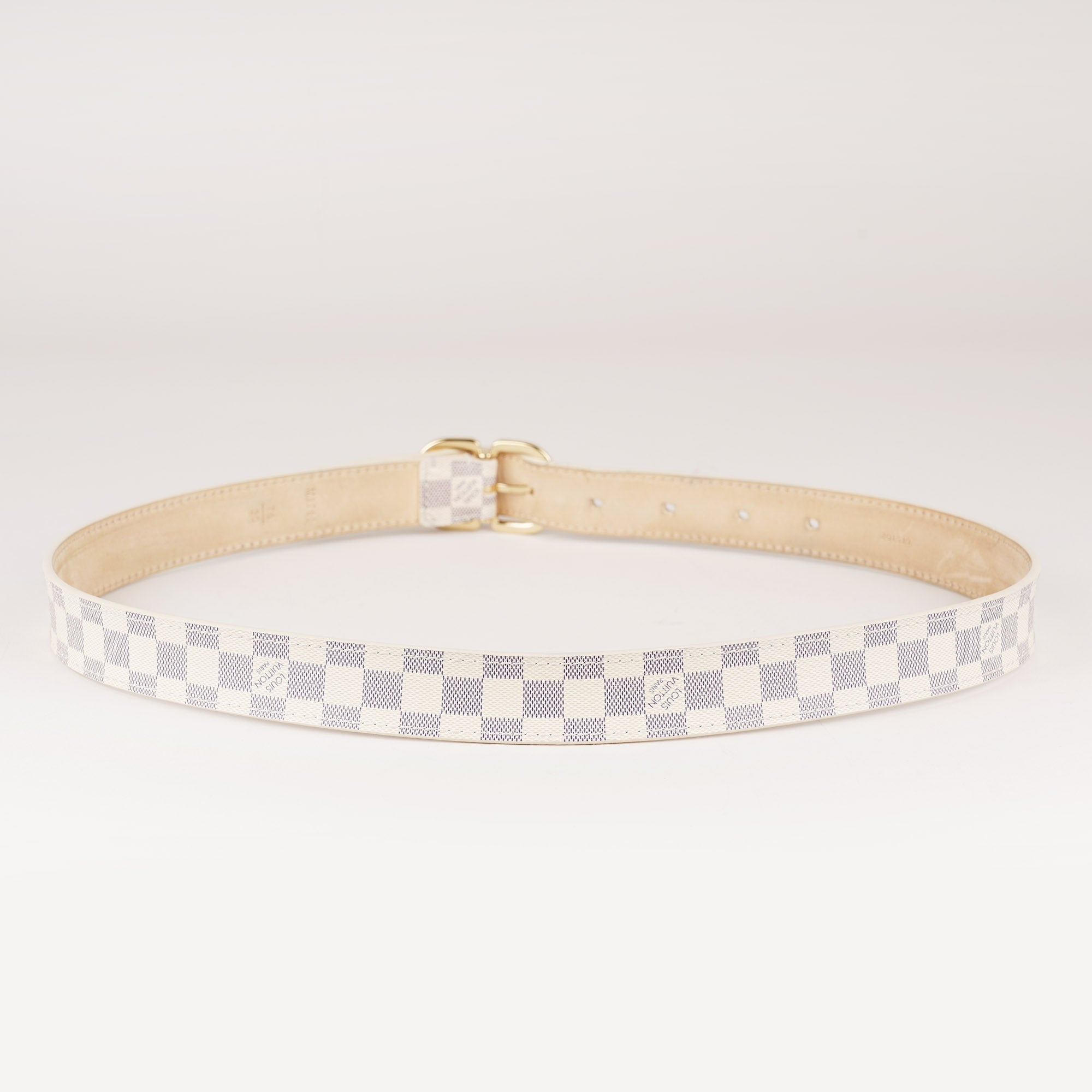 Damier Azur Mini Belt 75 - LOUIS VUITTON - Affordable Luxury image