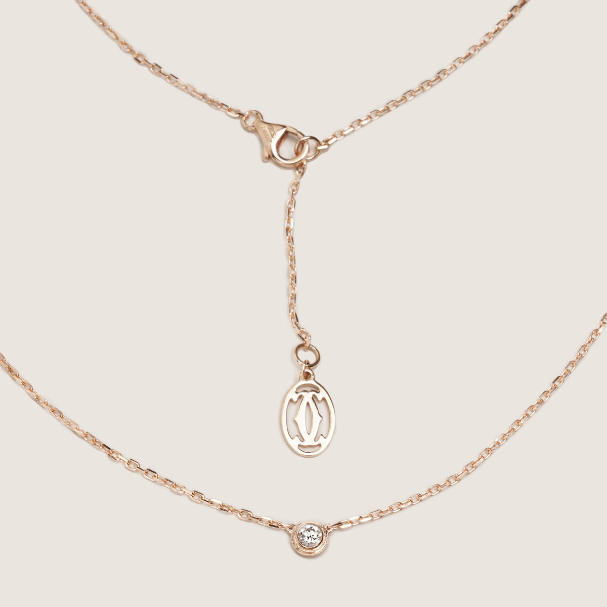 D'amour Necklace 18k Pink Gold Diamond 0,09ct 41 - CARTIER - Affordable Luxury image