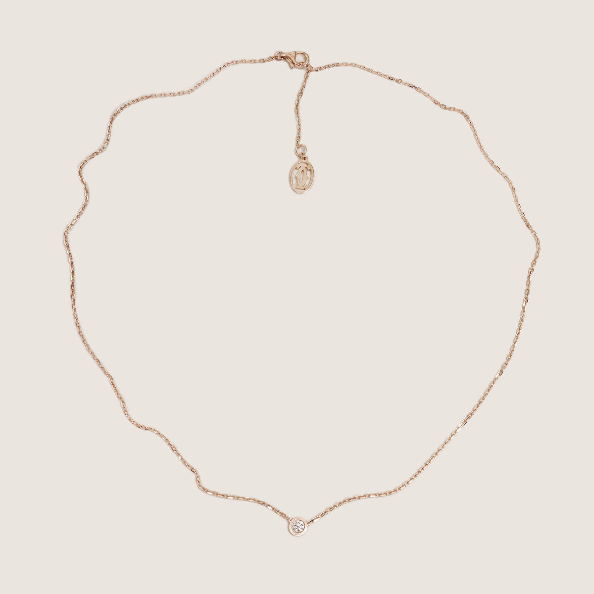 D'amour Necklace 18k Pink Gold Diamond 0,09ct 41 - CARTIER - Affordable Luxury